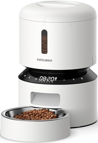 White 3L programmable feeder with voice call