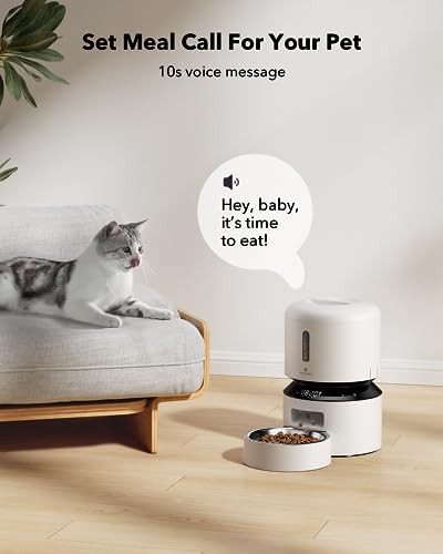 White 3L programmable feeder with voice call — photo 4