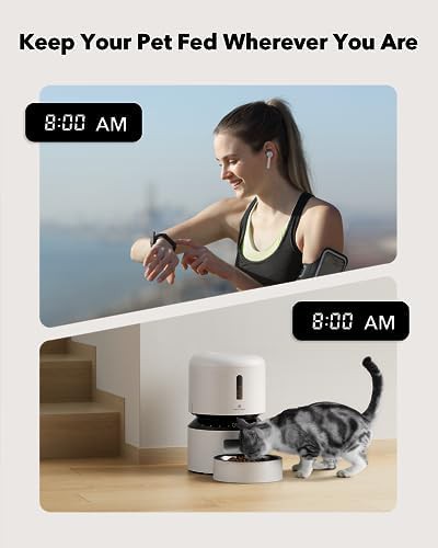 White 3L programmable feeder with voice call — photo 5