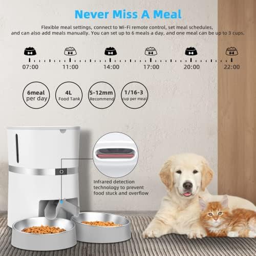 Stainless steel double bowl wifi feeder — photo 5