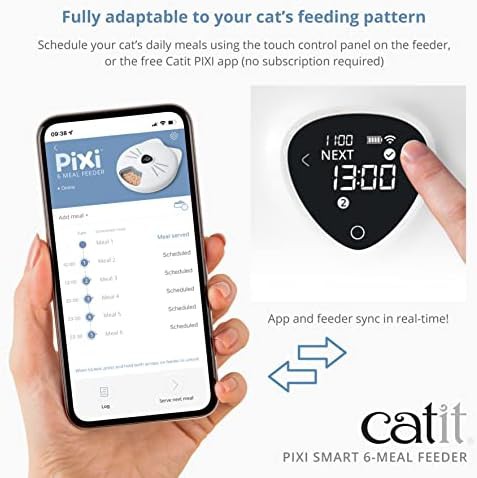 White six meal smart cat feeder — photo 3