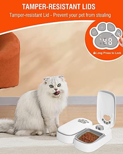Dual bowl timed wet food feeder — photo 4
