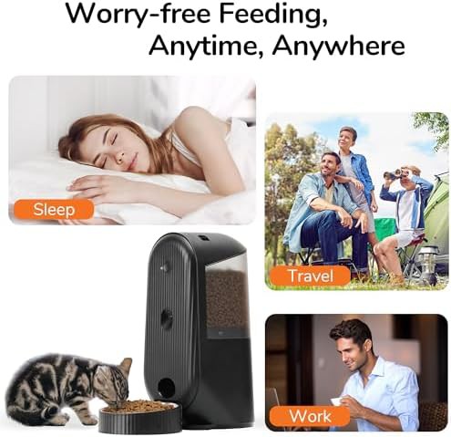 Automatic pet feeder with camera and audio — photo 3