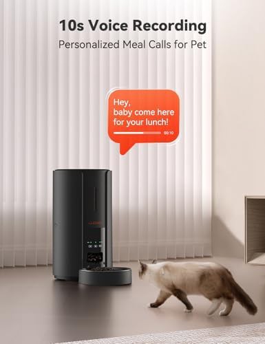 Black five liter WiFi voice feeder — photo 5
