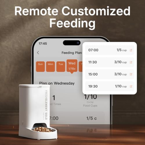 White automatic feeder with triple fresh lock — photo 3