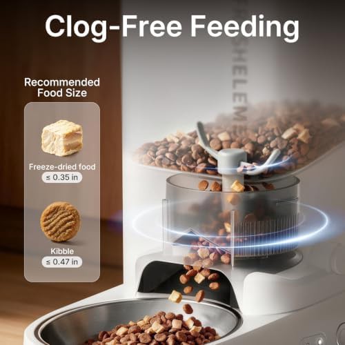 White automatic feeder with triple fresh lock — photo 5