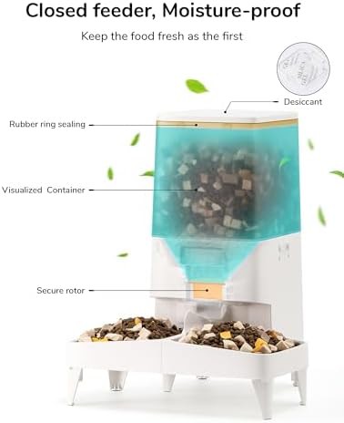 Automatic feeder with elevated bowls and wifi — photo 4