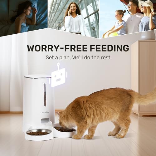Double bowl wifi feeder for multiple pets — photo 5