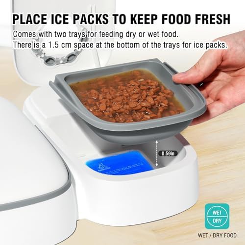 Two meal timer pet food dispenser — photo 4