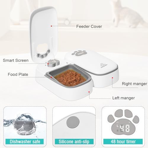 Two meal timer pet food dispenser — photo 5