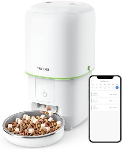 Dual power WiFi feeder with stainless bowl