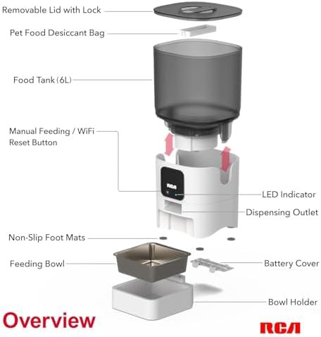 Six liter app controlled food dispenser — photo 4