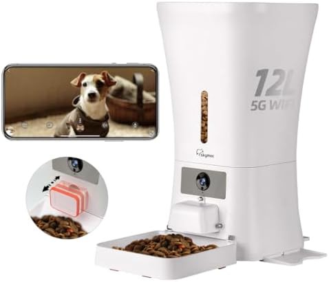 Smart twelve liter feeder and treat dispenser