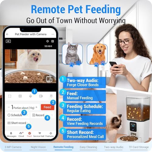 High resolution 2K camera WiFi pet feeder — photo 4