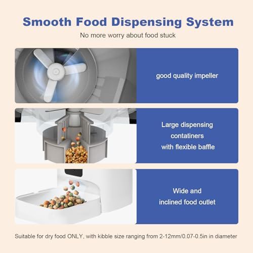 Four liter white automatic food dispenser — photo 4