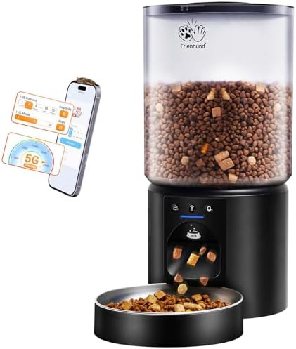 Sealed outlet 5 liter WiFi pet food dispenser