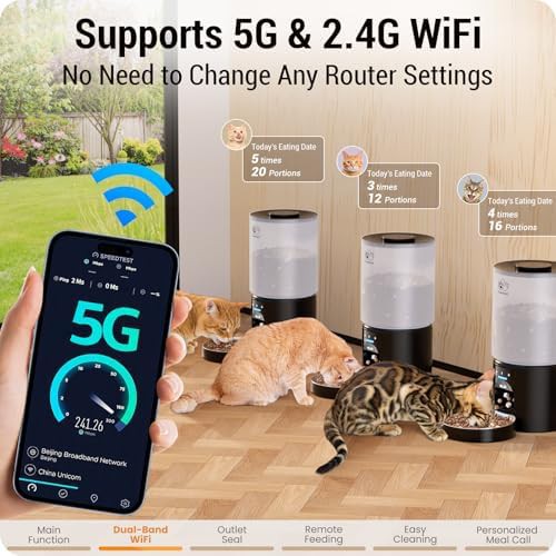 Sealed outlet 5 liter WiFi pet food dispenser — photo 3