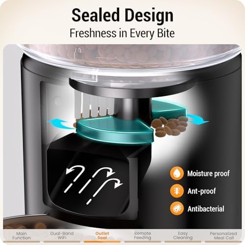 Sealed outlet 5 liter WiFi pet food dispenser — photo 4