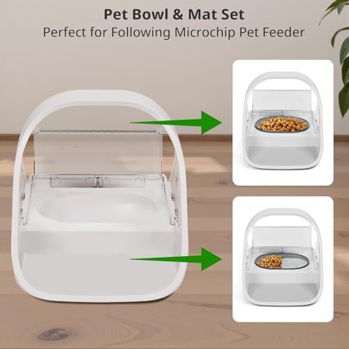 Grey bowl and mat accessory set — photo 4