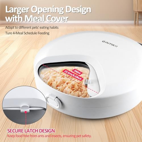 Battery operated wet food pet feeder — photo 4