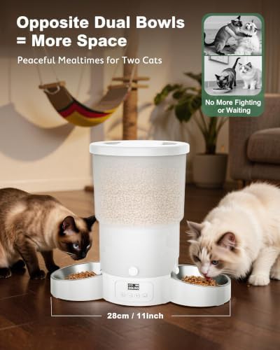 Automatic 5L feeder for two cats — photo 5