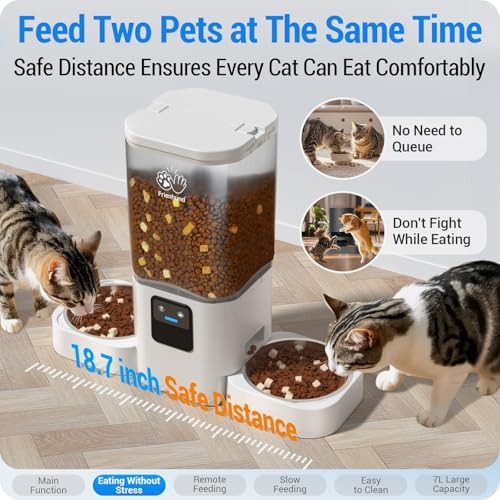 WiFi enabled dual bowl dispenser with slow feed — photo 3