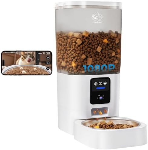 WiFi pet feeder with 1080p night vision camera