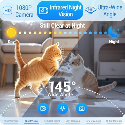 WiFi pet feeder with 1080p night vision camera — photo 3