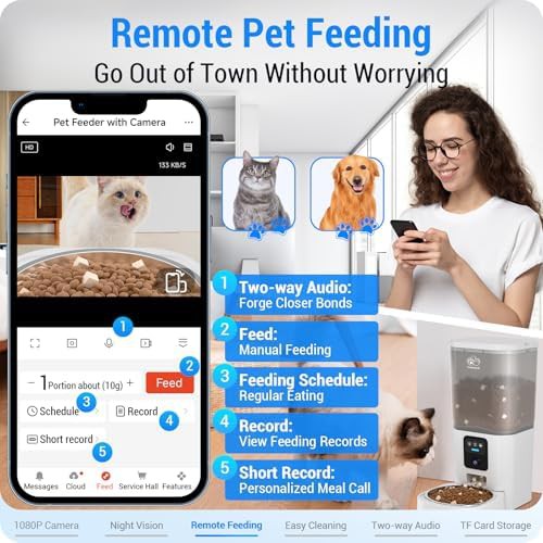 WiFi pet feeder with 1080p night vision camera — photo 4