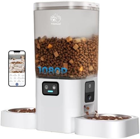 Dual cat feeder with two cameras and WiFi