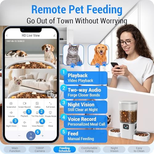 Dual cat feeder with two cameras and WiFi — photo 4