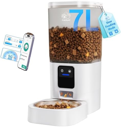 Slow feed 7 liter WiFi automatic food dispenser