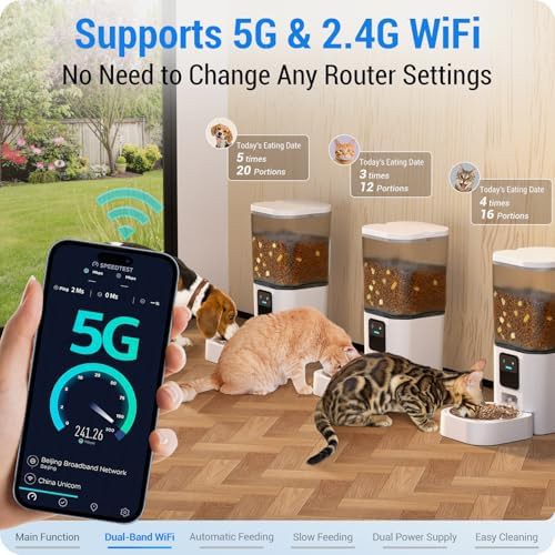 Slow feed 7 liter WiFi automatic food dispenser — photo 3