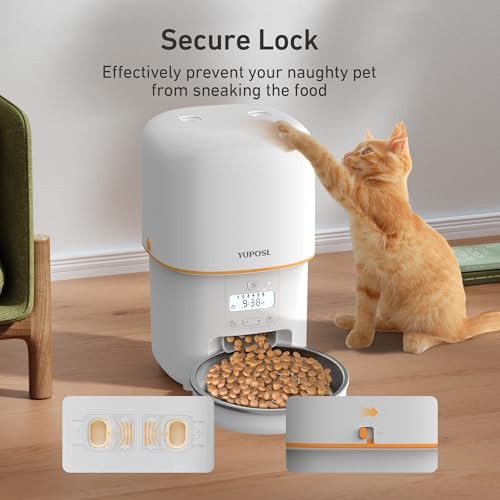 Timed 3L cat feeder with anti-jam design — photo 3