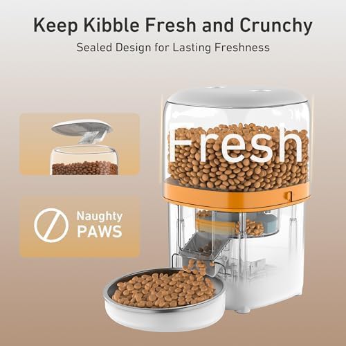 Timed 3L cat feeder with anti-jam design — photo 4
