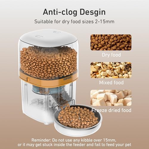 Timed 3L cat feeder with anti-jam design — photo 5