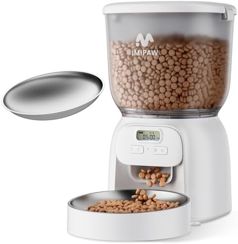 Indoor dual power automatic pet feeder