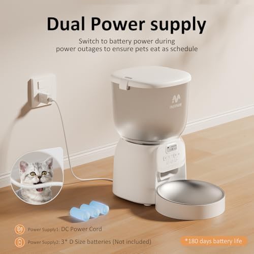 Indoor dual power automatic pet feeder — photo 3
