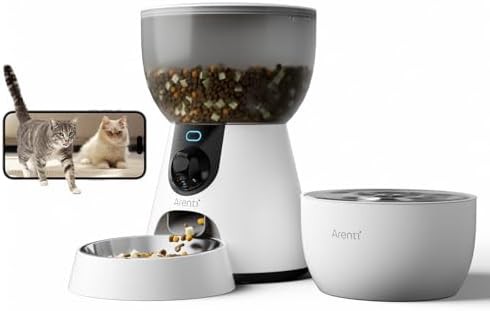 Automatic food dispenser and water fountain set