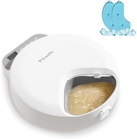 Refrigerated four meal wet food dispenser