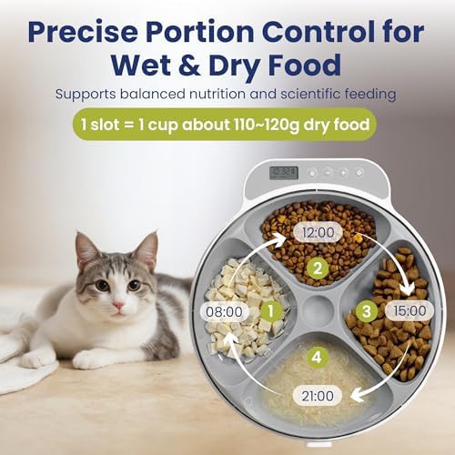 Refrigerated four meal wet food dispenser — photo 3