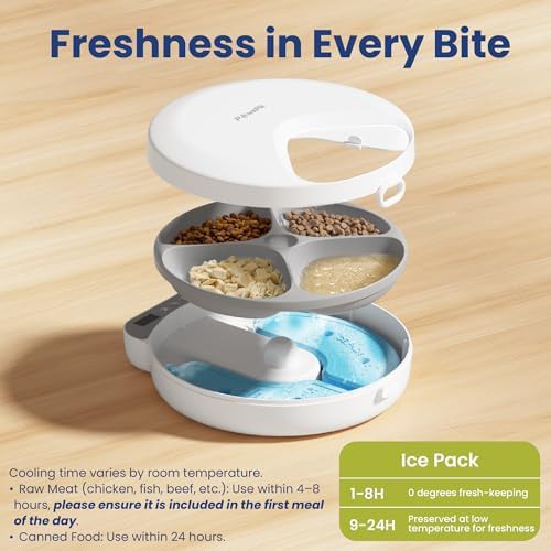 Refrigerated four meal wet food dispenser — photo 5