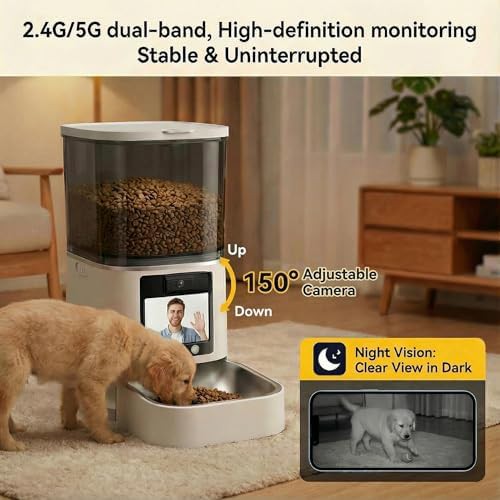 White smart feeder with night vision camera — photo 3