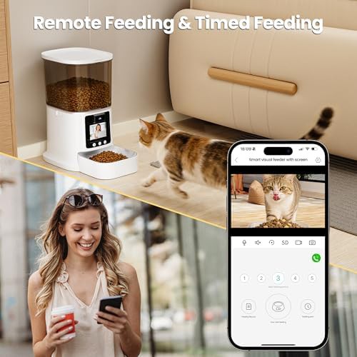 White smart feeder with night vision camera — photo 4