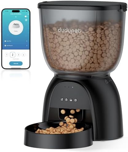 Indoor automatic cat feeder with wifi app