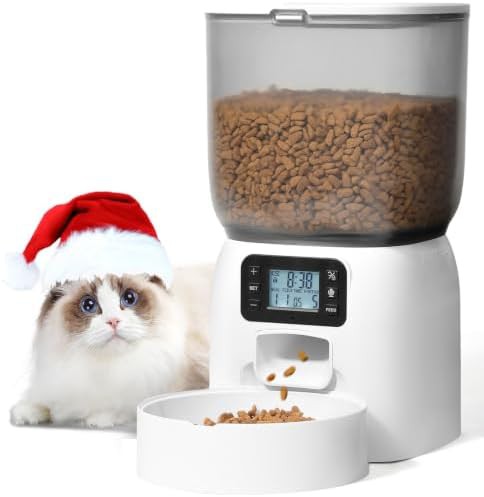 Three liter compact automatic pet feeder