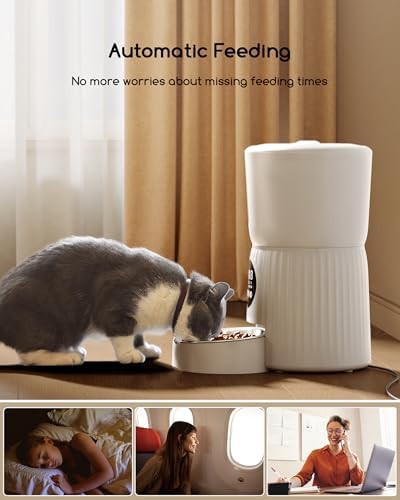 White four liter feeder with voice recorder — photo 4