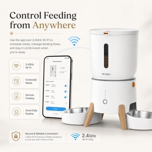 Dual bowl WiFi smart feeding station — photo 4