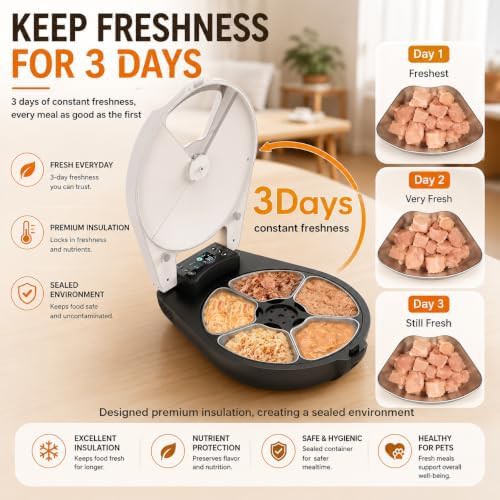 Three day fresh wet food dispenser with cooling — photo 4