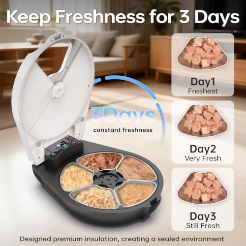 Refrigerated wet food feeder with stainless bowl — photo 3